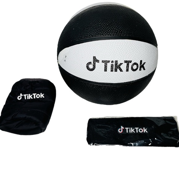TIK TOK Official Merchandise Lot Small Basketball Bottle Cup Sleeve Headband - Picture 1 of 4